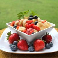 Red, White, and Blueberry Fruit Salad image