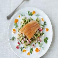 Trout Fillets with Cucumber Salsa_image