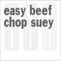 Easy Beef Chop Suey_image