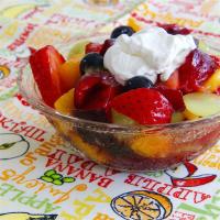 Summer Fruit Salad with Whipped Cream image