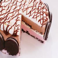 Easy Ice Cream Cake with Hot Fudge image