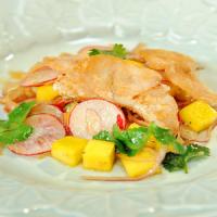Crispy Fish Salad with Red Onion, Mango, and Soy-Lime Vinaigrette image
