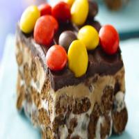Peanut Butter-Filled Chocolate Cereal Bars image