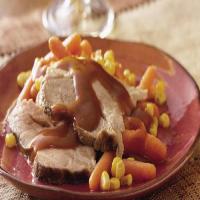 Slow-Cooker Glazed Pork Roast with Carrots and Corn_image
