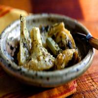 Braised Greek Artichoke Bottoms with Lemon and Olive Oil_image