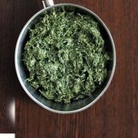 Lighter creamed spinach image