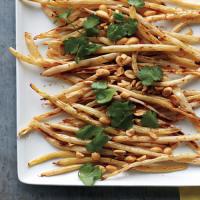 Roasted Wax Beans with Peanuts and Cilantro_image