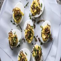 Deviled Eggs with Crispy Shallot Gremolata Recipe - (4.1/5)_image