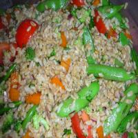 Chinese Rice Salad With Snow Peas image