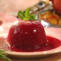 Raspberry Sherbet with Raspberry Sauce_image