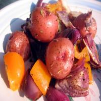 Roasted Potatoes and Peppers image