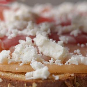 Cantaloupe And Prosciutto Toast Recipe by Tasty_image