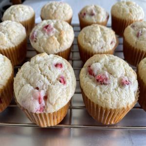 Sour Cream Strawberry Muffins image