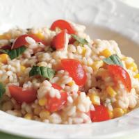Risotto with Corn, Tomatoes & Basil_image
