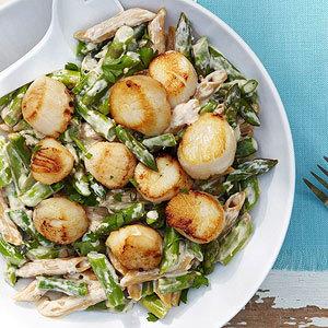 Scallop and Asparagus Alfredo_image