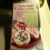 Vanilla Glazed Snow Cookies image
