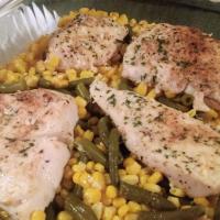 Baked Chicken and Corn_image