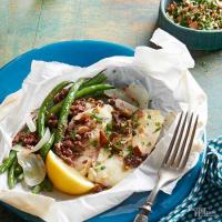 Flounder in Papillote with Tapenade_image