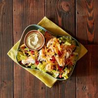 Grilled Fish Taco Salad with Avocado Dressing image