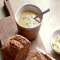 Ale, Cheddar and Cauliflower Soup image