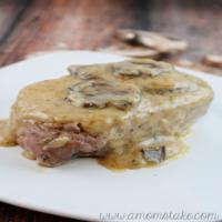 Garlic Butter & Mushrooms Baked Pork Chop Recipe Recipe - (4.2/5) image