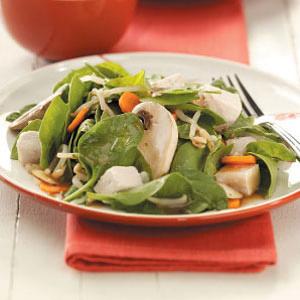 Chinese Spinach-Almond Salad Recipe_image