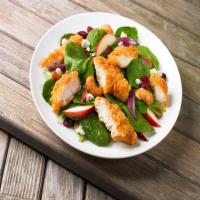 Crispy Chicken Spinach Salad_image