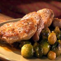Maple-Glazed Pork Chops with Brussels Sprouts_image