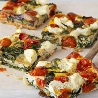 Ricotta, tomato & spinach frittata image