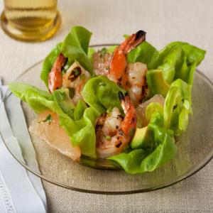 Spicy Shrimp and Avocado Salad with Grapefruit Dressing image