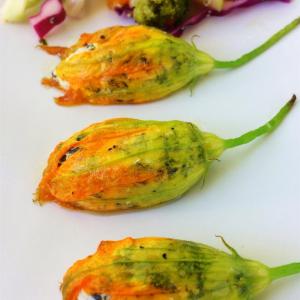 Oven Roasted Stuffed Squash Blossoms image