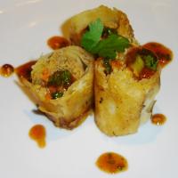 Crunchy Chicken Egg Rolls With Tangy Dipping Sauce #A1_image