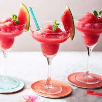 Watermelon prosecco sorbet slushies image
