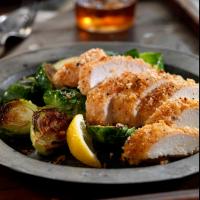 Unfried Chicken with Roasted Brussels Sprouts image