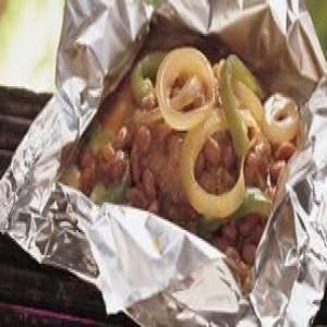 Old West Grilled Bean and Burger Foil Packets_image