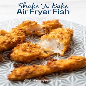 Air Fryer Shake N' Bake Fish Fillets CRISPY & EASY | Air Fryer World_image