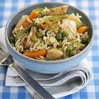 Soy steamed chicken with rice image