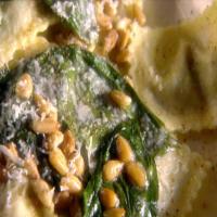 Wild Mushroom Ravioli with Butter and Parmesan Sauce_image