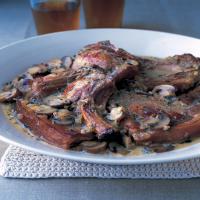 Cider-braised Pork with Cream and Mushrooms_image