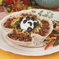 Taco Salad with Baked Shells image