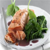 Baked Salmon with Spinach image
