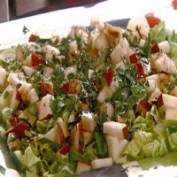 Pear Cucumber Salad with Balsamic and Shaved Romano Cheese image