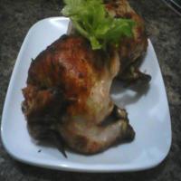 Cornish game hens basted with a compound butter_image