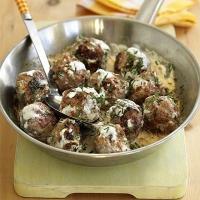 Creamy Swedish meatballs image