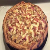 Easy and Yummy Rhubarb Custard Pie_image