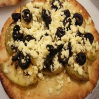 Eggplant & Feta Flat Bread Pizza_image