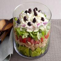 Layered Greek Salad for a Crowd image
