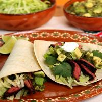 Chile-Rubbed Skirt Steak Tacos image