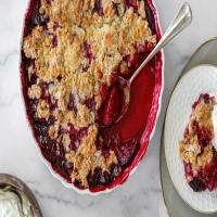 Fresh Plum Crumble With Spiced Crumb Topping Recipe_image