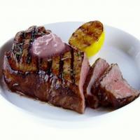 NY Strip Steak with Red Wine-Rosemary Butter image